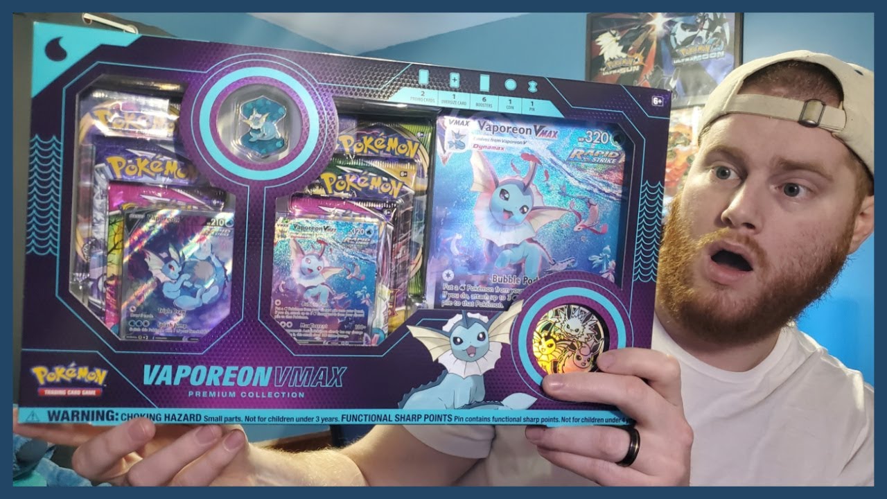 vaporeon vmax pokemon card JUMBO Case Rapid Strike Vaporeon V & Vmax Set