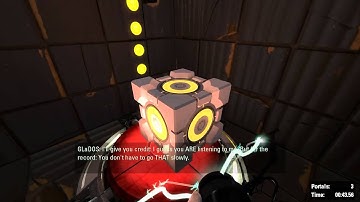 HD: Portal 2 Peer Review DLC (Solo Walkthrough) Challenge Mode [Chapter 2] The Cold Boot
