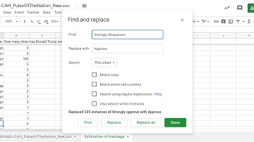 Stats on google sheets, numerical data 1 - Scrubbing the data