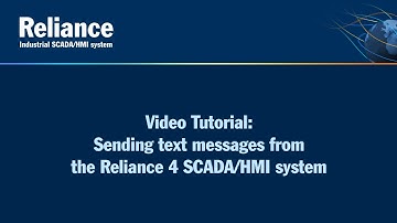 Sending text messages from the Reliance 4 SCADA/HMI system