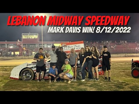 Mark Davis Wins at Midway Speedway 8/12/2022 (In Car Camera)
