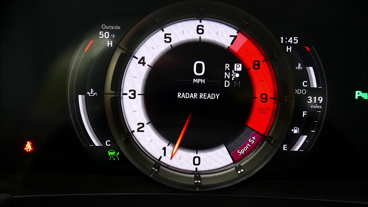 2019 Lexus LC500 Intrument Cluster and Exhaust Sound