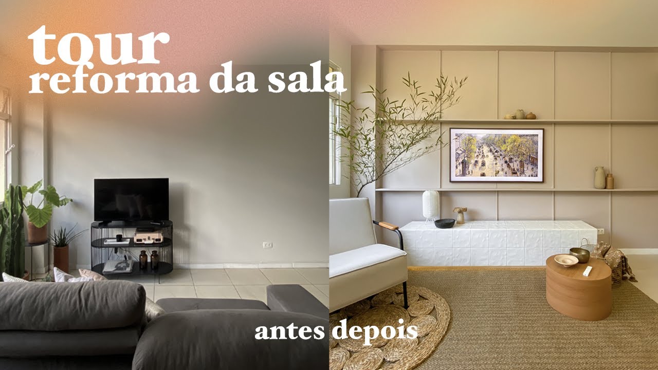 Reforma total da sala antiga: transformação chique! ✨ | Gui e Rafa