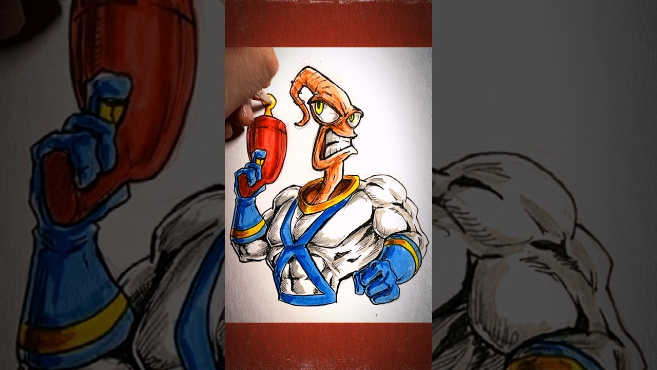 Earthworm Jim - Daily Doodle 