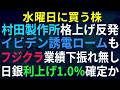 【あすの株相場】6月9日(火) 村田・太陽が目標株価増で大幅反発、イビデン・ルネサスなども / 日銀利上げ確定か!? / フジクラ社長「業績下振れなし、値上げも」/ 物語コーポ月次好調