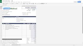 Tutorial of using Work Order