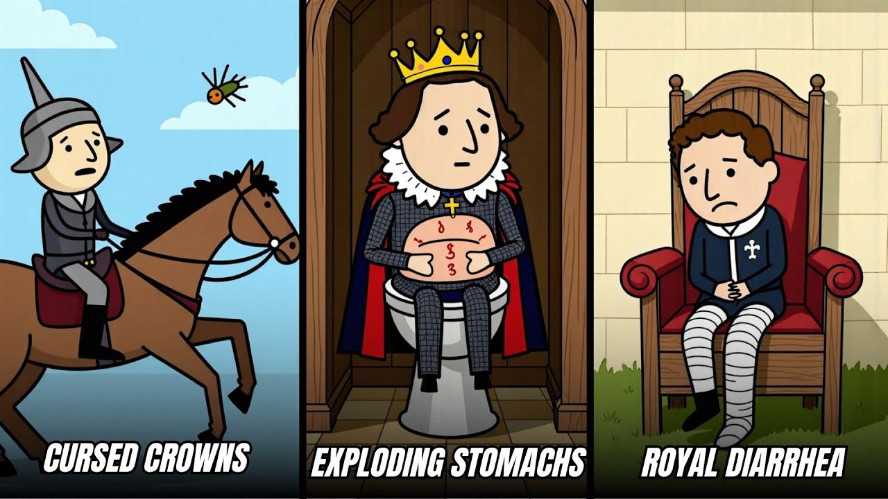Every British Monarch’s Death Explained in 19 Minutes: From Exploding Stomachs to Royal Diarrhea.