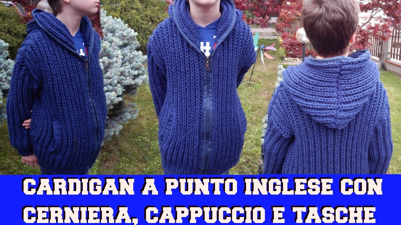 Cardigan Con Cerniera Tasche E Cappuccio Nunzia Valenti Youtube