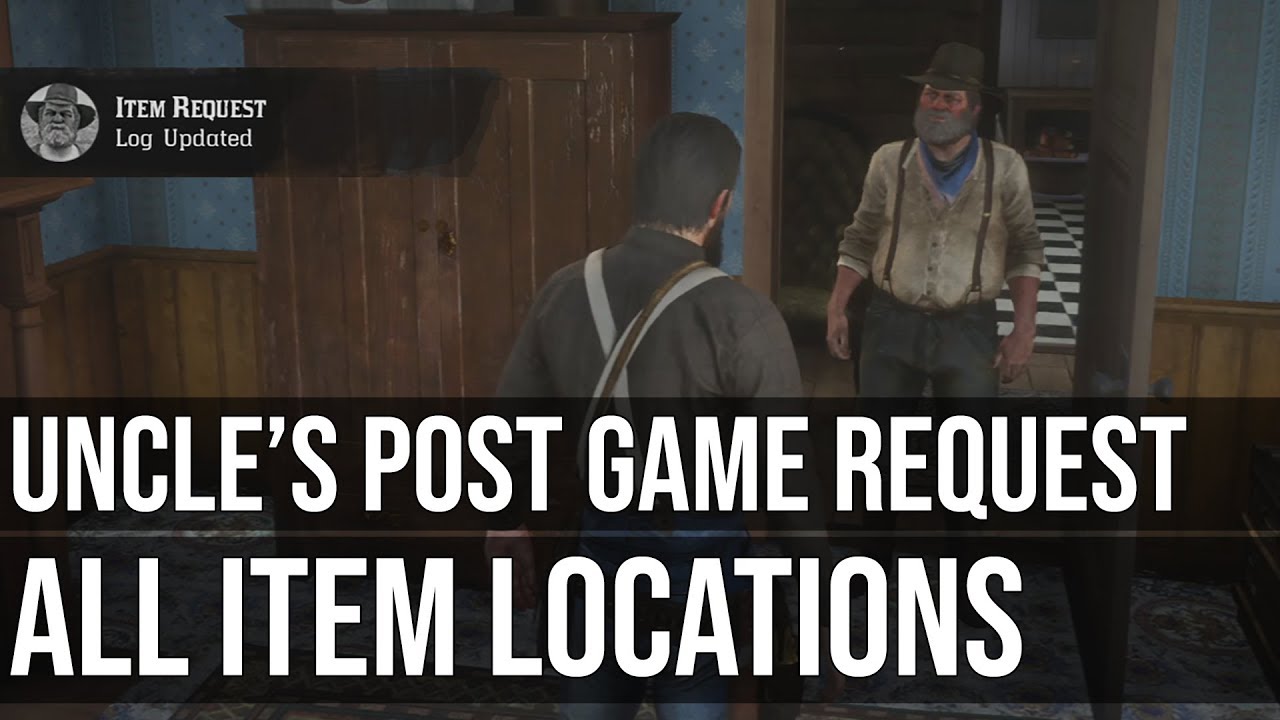 Uncle S Camp Item Request Locations Post Game Red Dead Redemption 2 Youtube