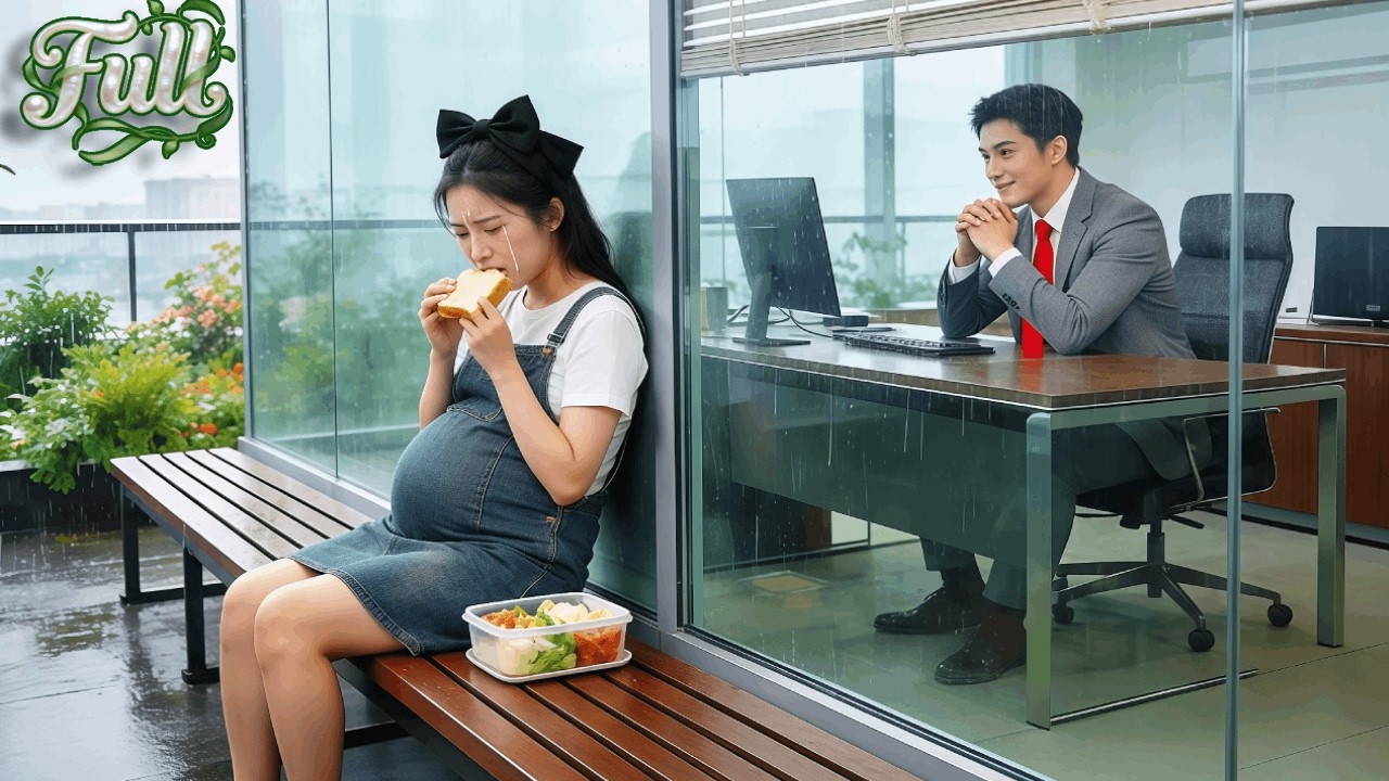 1st Day At Work,Crying Single Mom Eat Bread On Rooftop—Unware CEO Watching From Office Fall For Her!