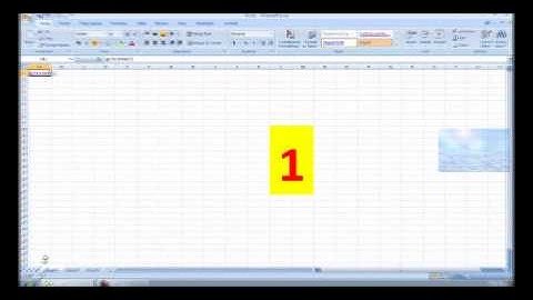 Rename Tabs in Microsoft Excel 2007. (for beginners)