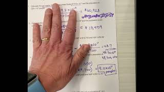 Scientific Notation with a TI-84 Calculator, prefixes and large numbers