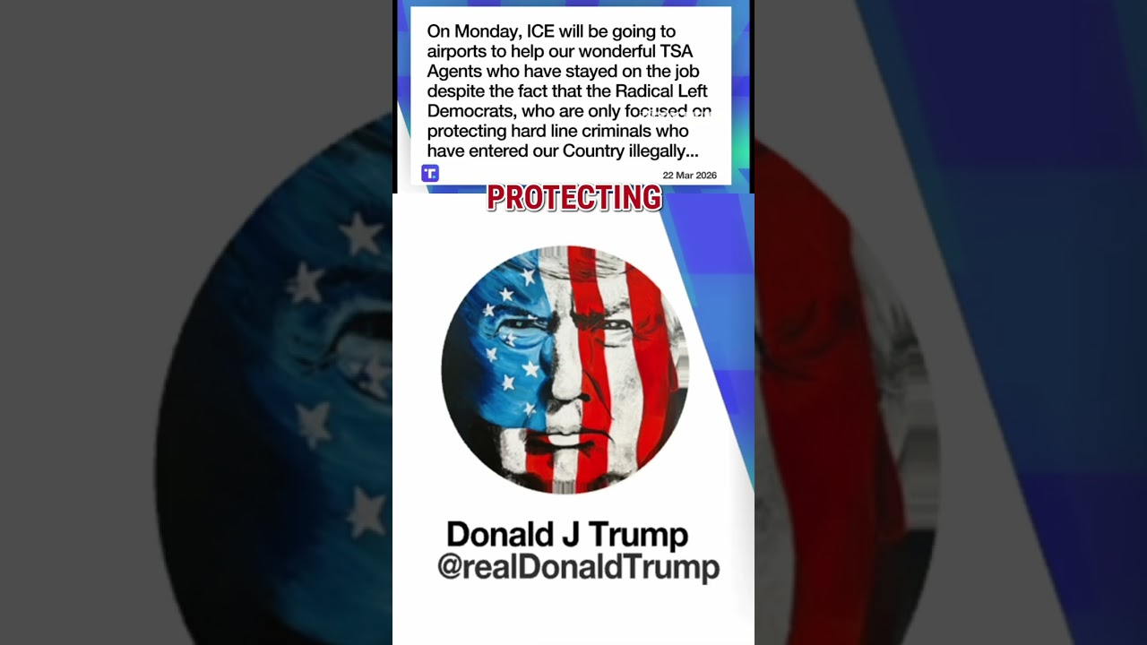 BREAKING: Trump says ICE will be at US airports next week #shorts #ICE #DHS #news #foxnews #usnews