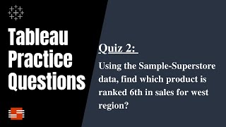 Tableau Practice Questions – Question 2