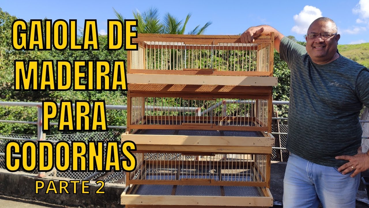 Gaiola de Madeira para Codornas #Parte02