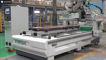 PMSK 门锁机 CNC wooden door making machine CNC DOOR PROCESSING MACHINE