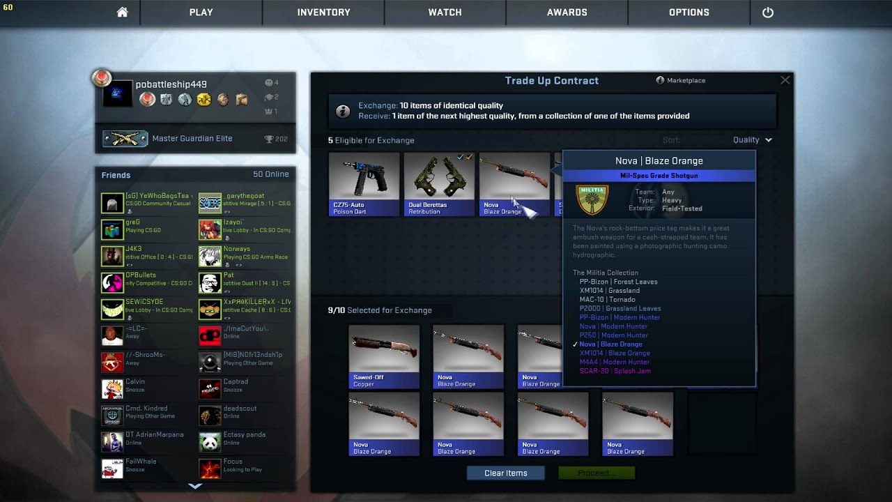 CS:GO - New Trade Up Contract - M4a4 Modern Hunter! - YouTube