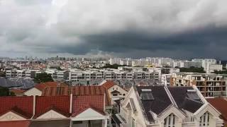 Waterspout seen from Eunos on June 18, 2017