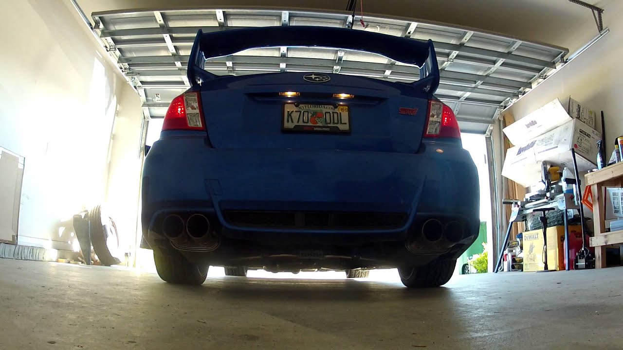 2011 STi Invidia Catless Downpipe And Invidia Q300 Exhaust YouTube
