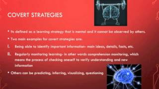 Metacognition and Learning Strategies