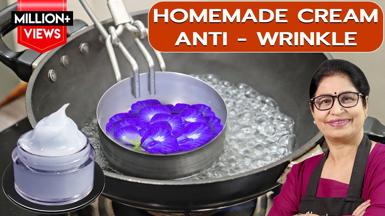 होममेड रिंकल फ्री क्रीम - निखरती, चमकती त्वचा के लिए 15 मिनट में  घर पर बनाये| Wrinkle Free Cream