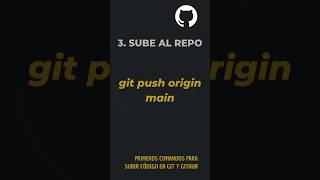 3 Comandos de Git QUE DEBES SABER PARA SUBIR CÓDIGO #git #gitbash #github #programador