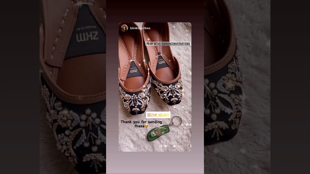 Black Floral Khussa by Zari Khussa Mehal