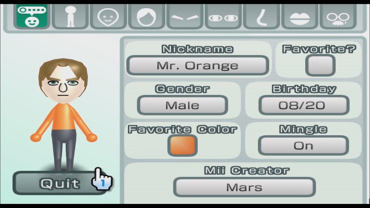 Mr. Orange - Reservoir Dogs - Mii 1574 - YouTube