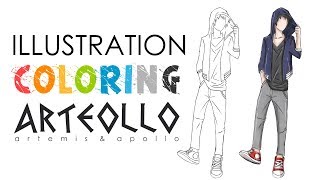 How To Add Color In Character Illustration Arteollo Ep 1