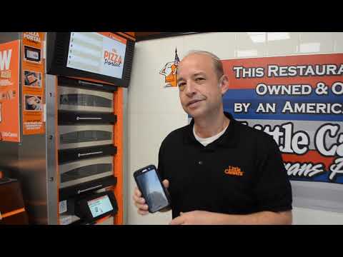 Owner Brian Demonstrates Little Caesars Pizza Portal