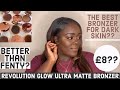 DRUGSTORE BRONZER FOR DARKSKIN!?? | TESTING THE NEW REVOLUTION GLOW BRONZERS | BETTER THAN FENTY????