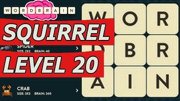 Wordbrain Squirrel Level 20 Answers (Android/IOS)