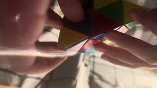 Solving a Pyraminx with Chris
