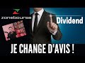 Je change davis sur les dividendes 