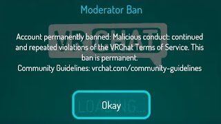 I am PERMANENTLY banned from VRChat