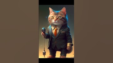 How AI see a space cat #ai #art #animation #cat