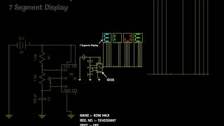 555 Timer Blinking Display Circuit #555Timer #CircuitSimulation #7SegmentDisplay