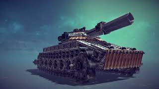 Besiege - Первый ванильный полностью механический танк. (двигатель + автомат заряжания)