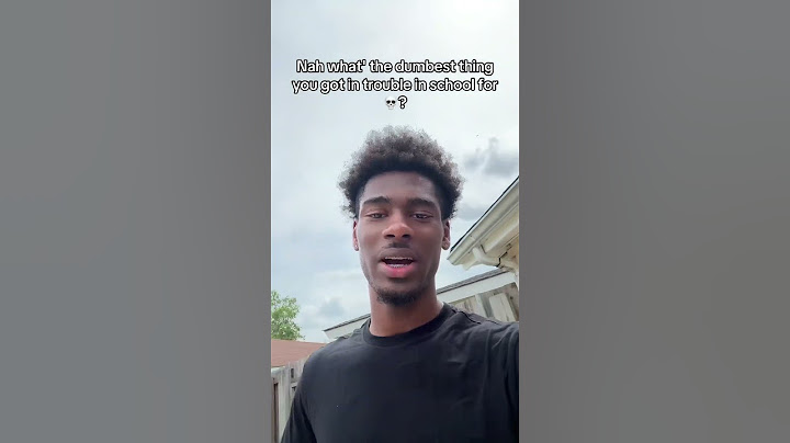What’s the dumbest thing you got in trouble 💀