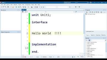 CRIANDO PRIMEIRA APLICAÇÃO NO DELPHI (Hello World, Alô Mundo)