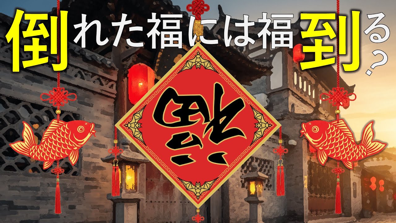 【中国語】上下逆さまの「福」は幸か不幸か？