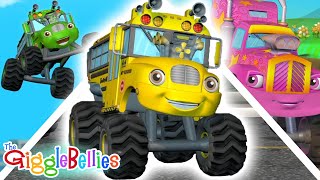 Wheels on the Bus | Monster Truck Version! | GiggleBellies screenshot 4