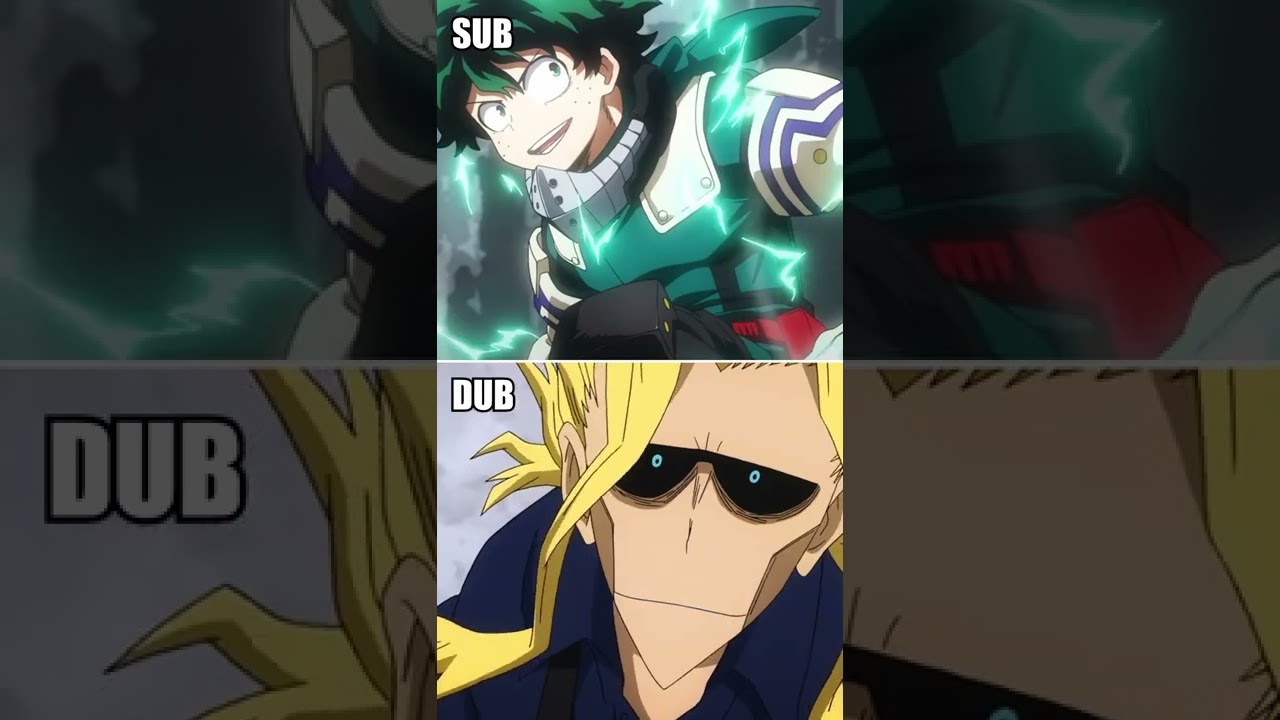 Deku's Shoot Style! SUB vs DUB
