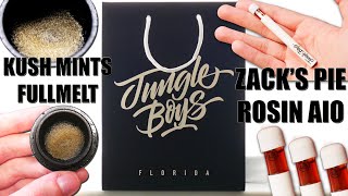 Jungle Boys Florida: Zack's Pie Live Rosin Jungle Stick & Kush Mints Full Melt | Strain Review