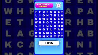 FIND ANIMALS NAME | Word Search | Word Games | Word Search Puzzle -5 #shorts #wordgames #wordsearch
