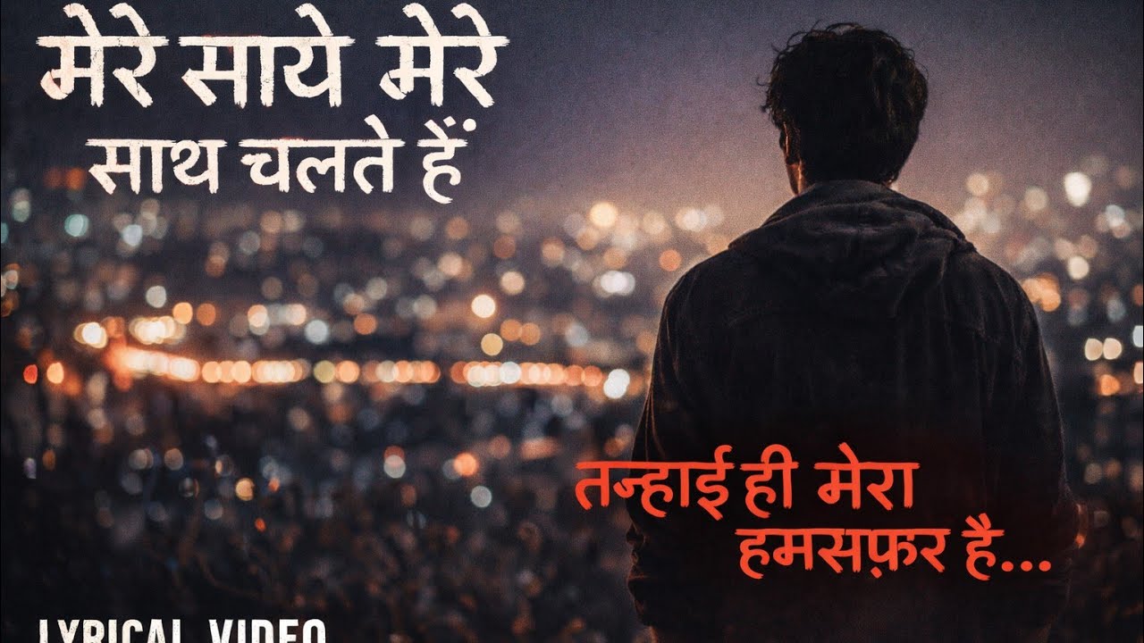 साये मेरे साथ चलते हैं 🖤 | Dark Vibes Hindi Song | Alone Feeling ( 