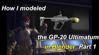 How to Model in Blender: The GP-20 Ultimatum from Helldivers 2 Part 1