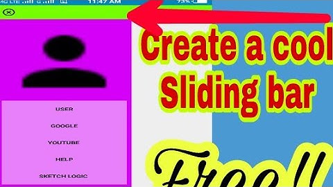 Add cool menu bar to your app using sketchware | Sketchware tutorials