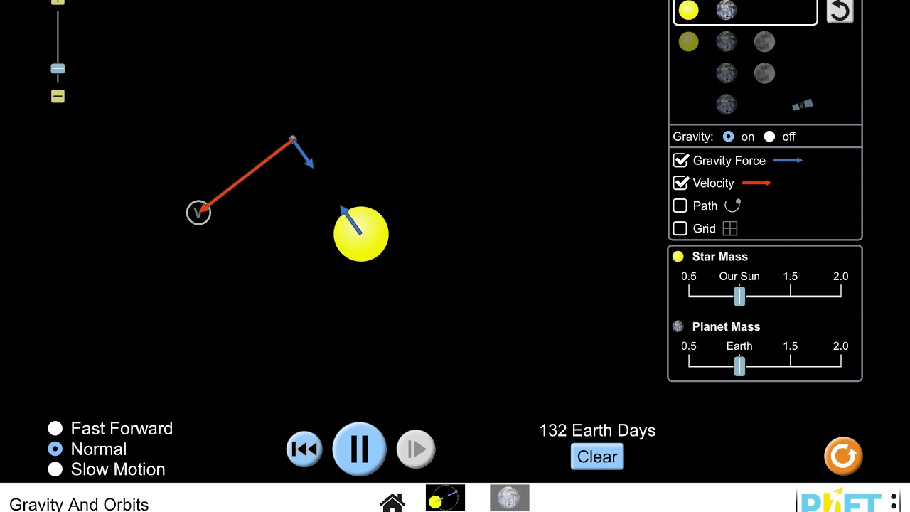 PhET Gravity and Orbits - YouTube