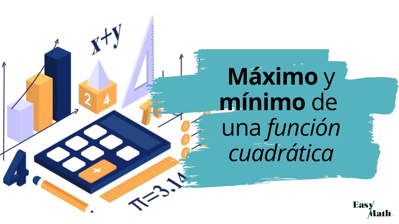 Máximo y mínimo de una función cuadrática - YouTube
